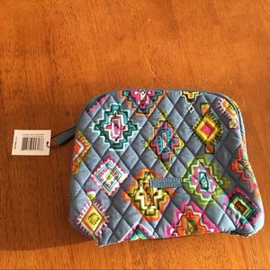 Large vera Bradley cosmetic bag painted medallion